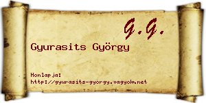 Gyurasits György névjegykártya