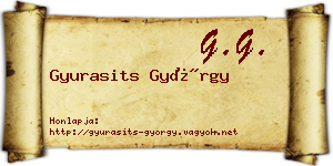 Gyurasits György névjegykártya